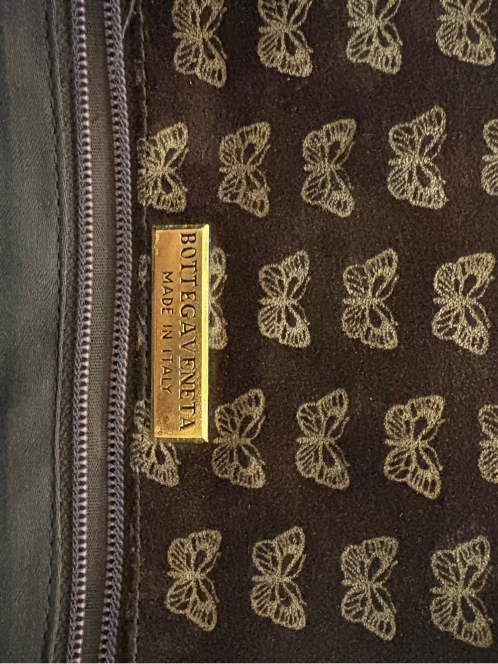 Bottega Veneta Brown Patterned Crossbody Bag - Picture 3 of 3
